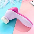 Escova Facial Elétrica 5 em 1 Portátil Esfoliante e Massagea
