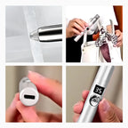 Caneta Depiladora Aparadora Facial Elétrico Portátil; BRANCO
