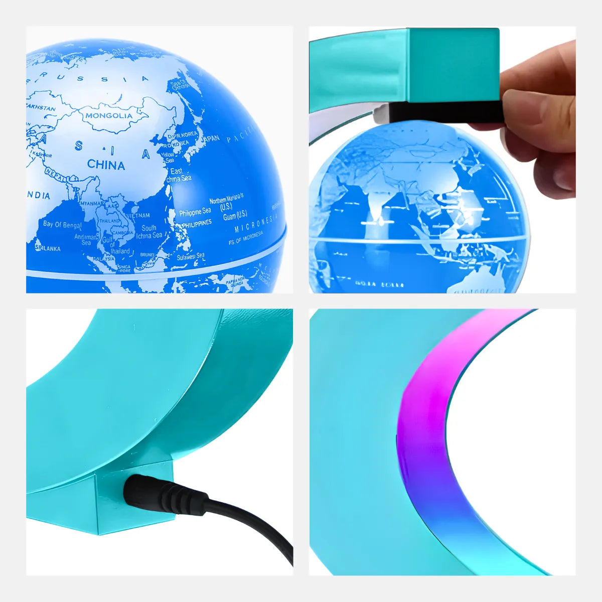 Luminária Antigravidade Magnético Globo Flutuante.