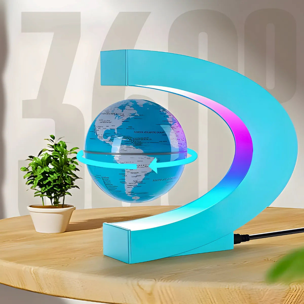 Luminária Antigravidade Magnético Globo Flutuante.