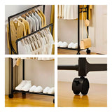 Cabideiro Duplo Arara Multiuso Móvel.