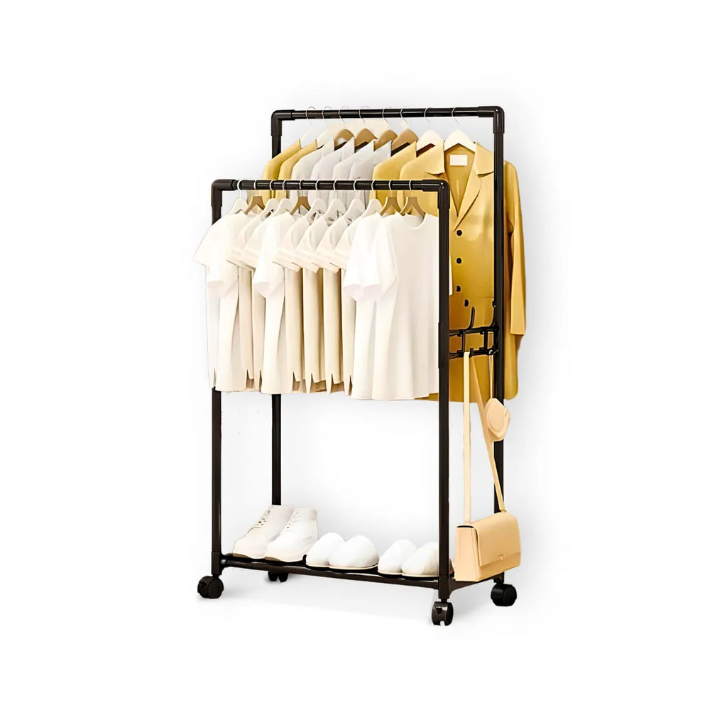 Cabideiro Duplo Arara Multiuso Móvel.