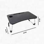 Mesa de Colo Portátil Dobrável Suporte Multiuso - PRETO.