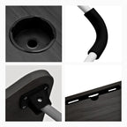 Mesa de Colo Portátil Dobrável Suporte Multiuso - PRETO.