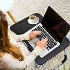 Mesa de Colo Portátil Dobrável Suporte Multiuso - PRETO.