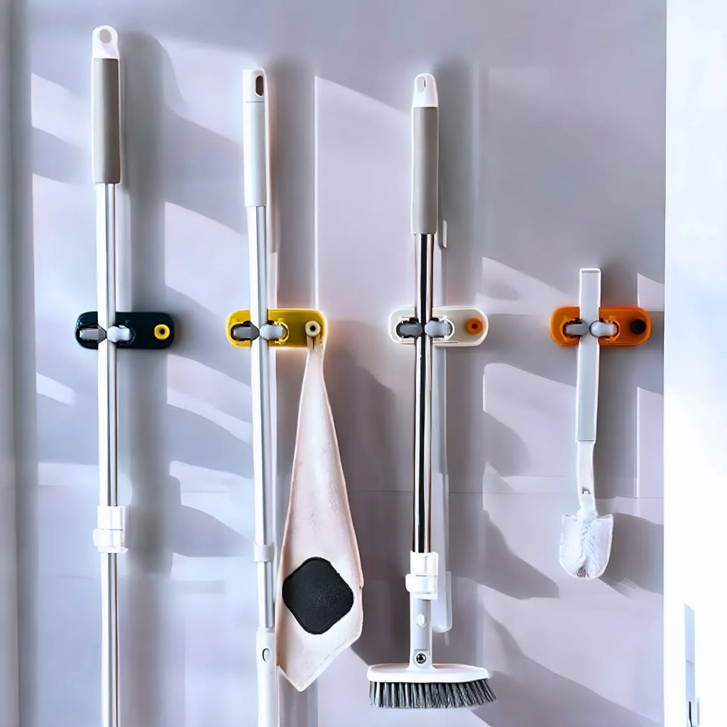 Suporte Organizador de Vassouras e Rodos – Sem Furos.