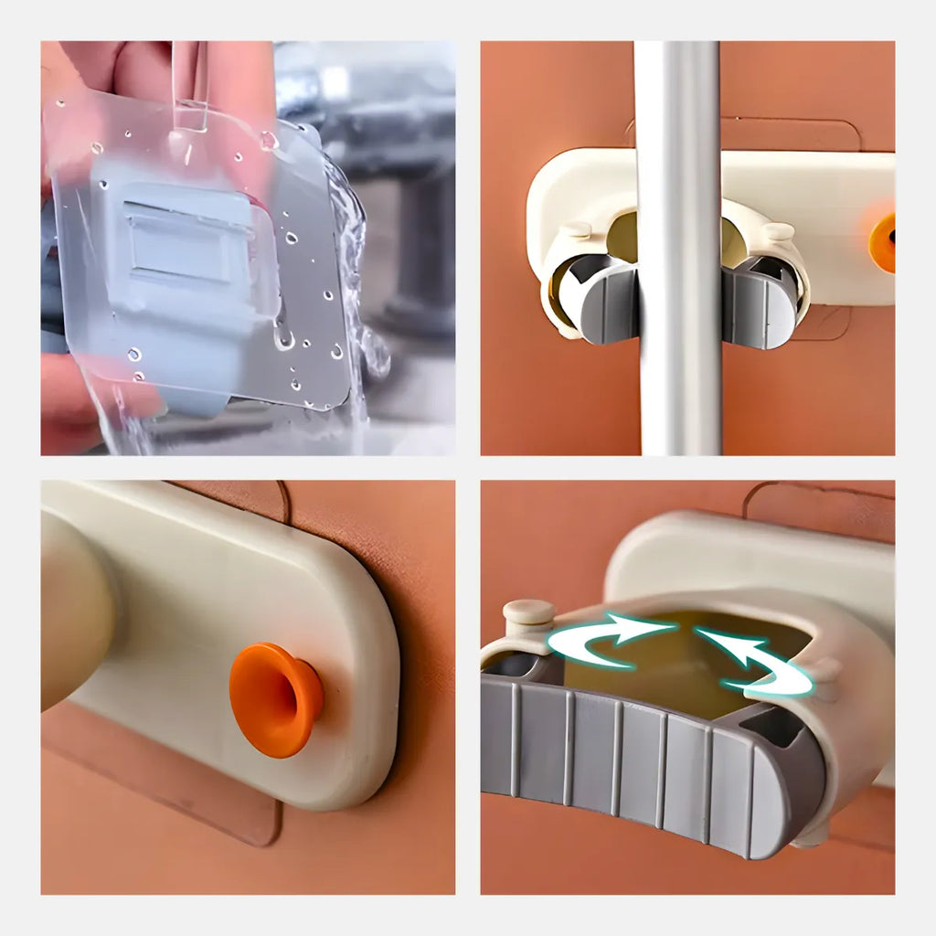 Suporte Organizador de Vassouras e Rodos – Sem Furos.