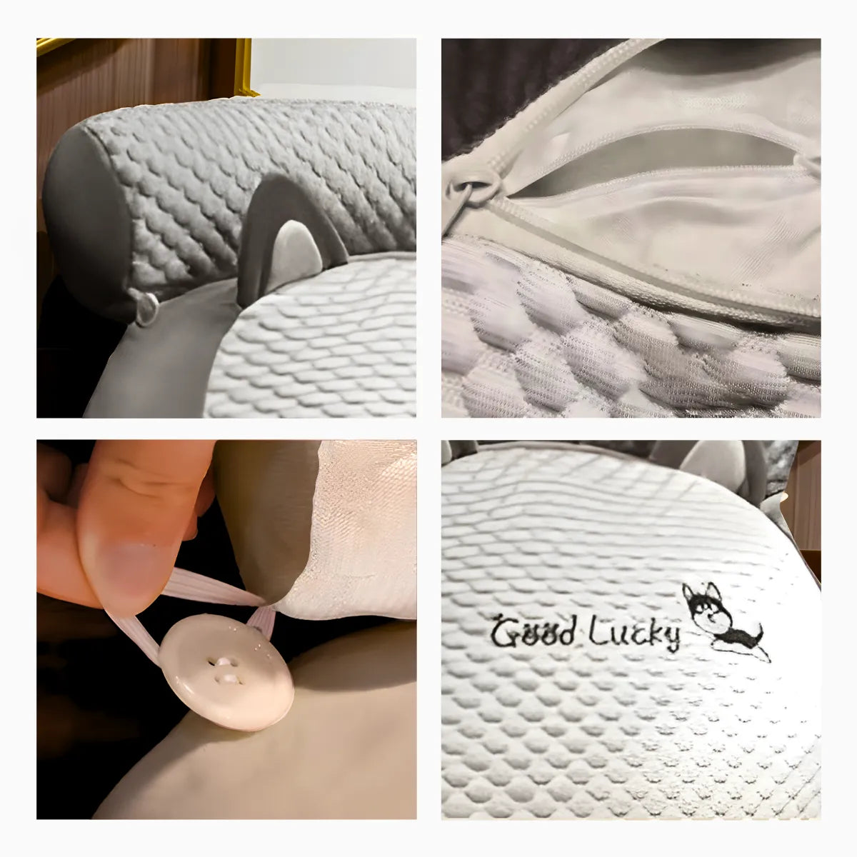 Travesseiro Multifuncional de Descanso e Apoio - CINZA