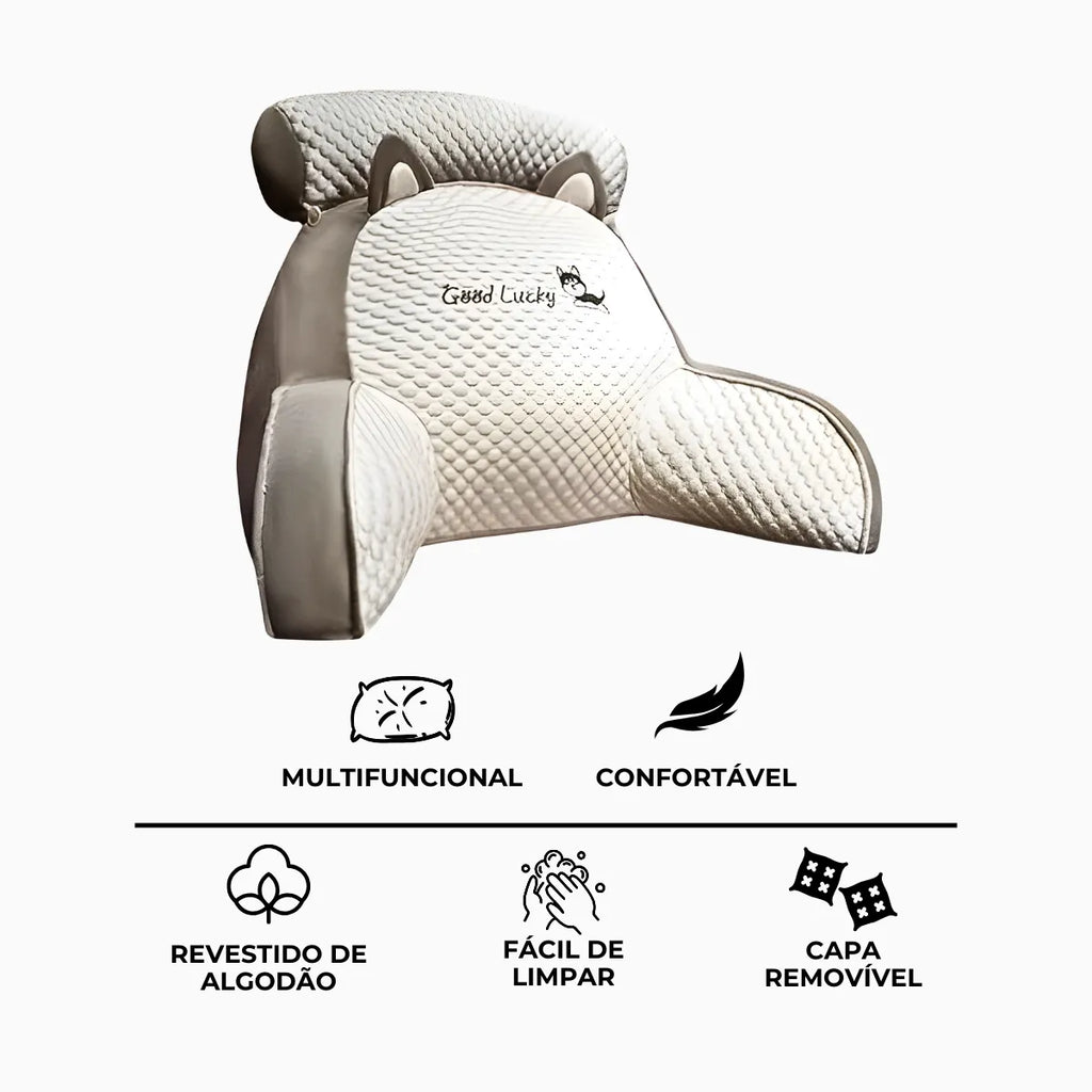 Travesseiro Multifuncional de Descanso e Apoio - CINZA