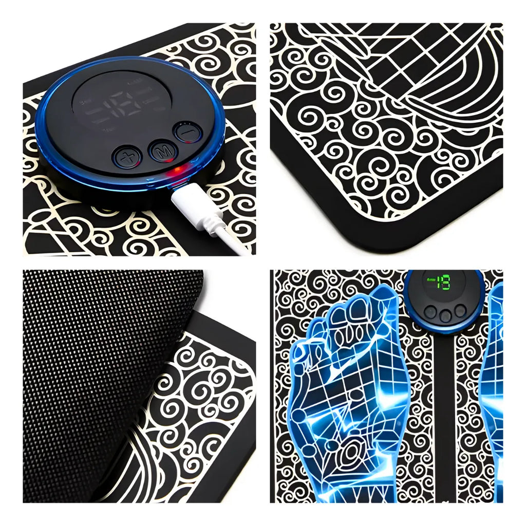 Massageador Para Pés Pernas Ems Magnético Relaxante Pro.