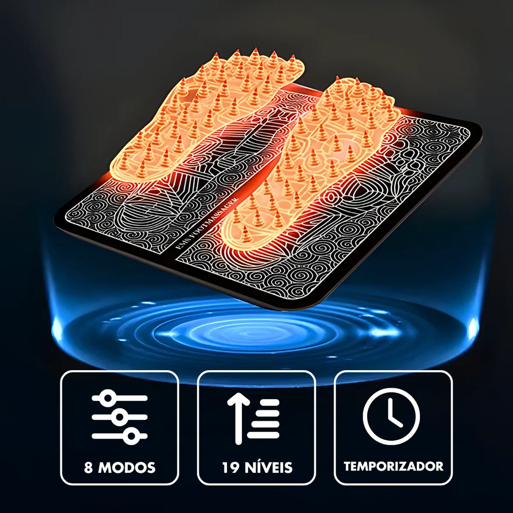 Massageador Para Pés Pernas Ems Magnético Relaxante Pro.