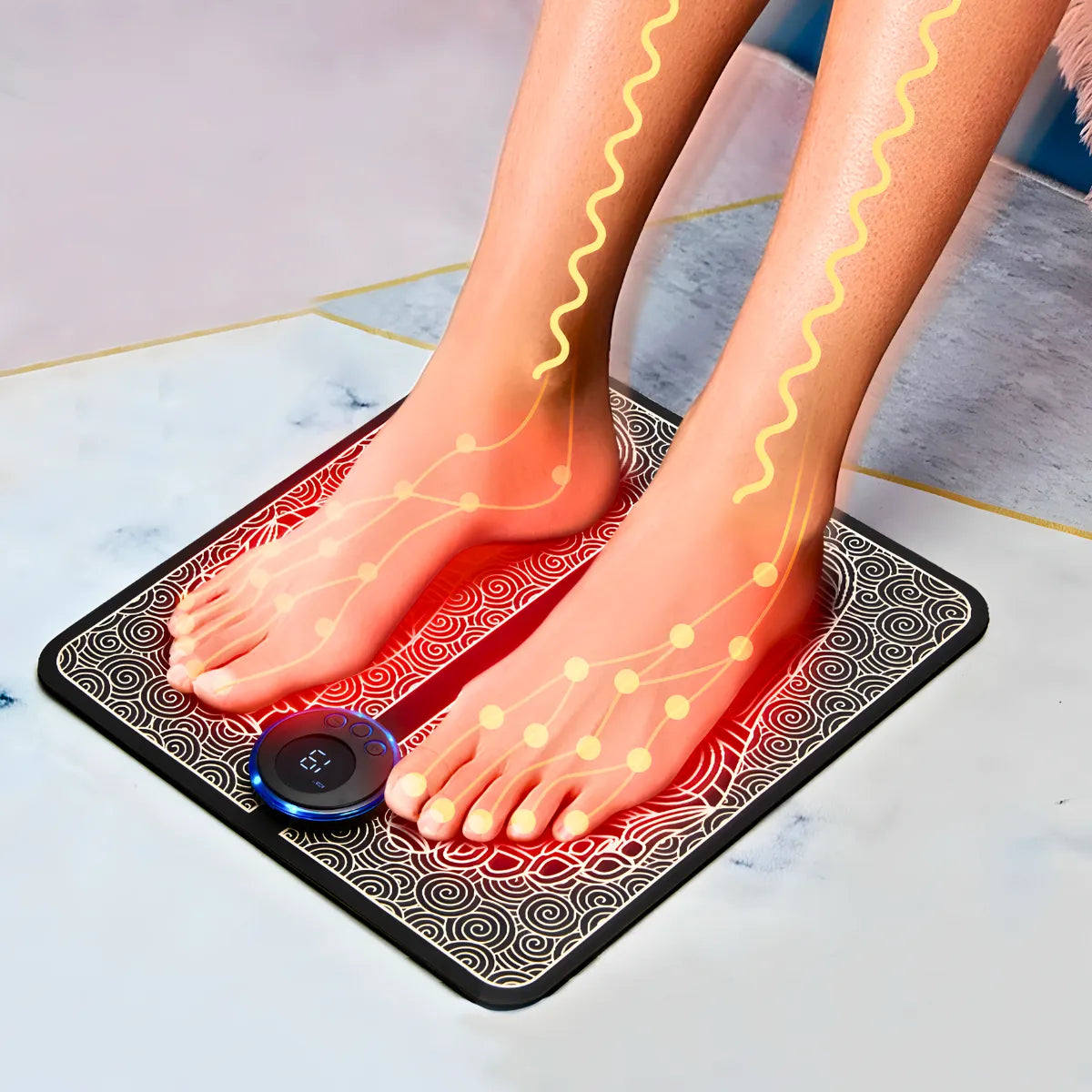 Massageador Para Pés Pernas Ems Magnético Relaxante Pro.