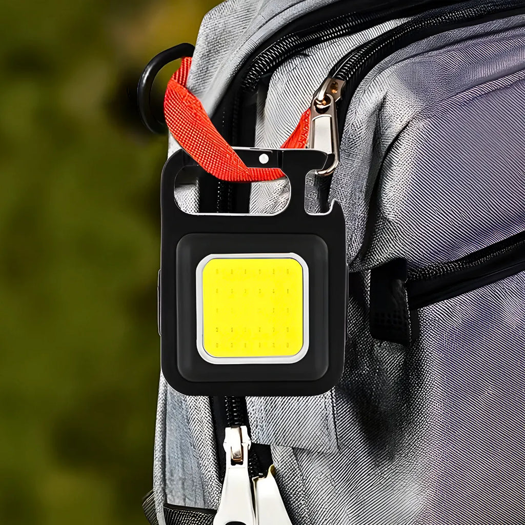 Lanterna Recarregável Chaveiro Multifunção Led Cob Abridor.