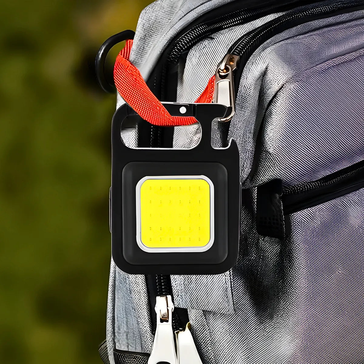 Lanterna Recarregável Chaveiro Multifunção Led Cob Abridor.