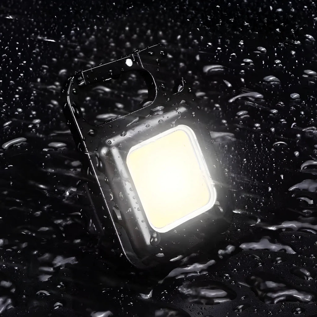 Lanterna Recarregável Chaveiro Multifunção Led Cob Abridor.