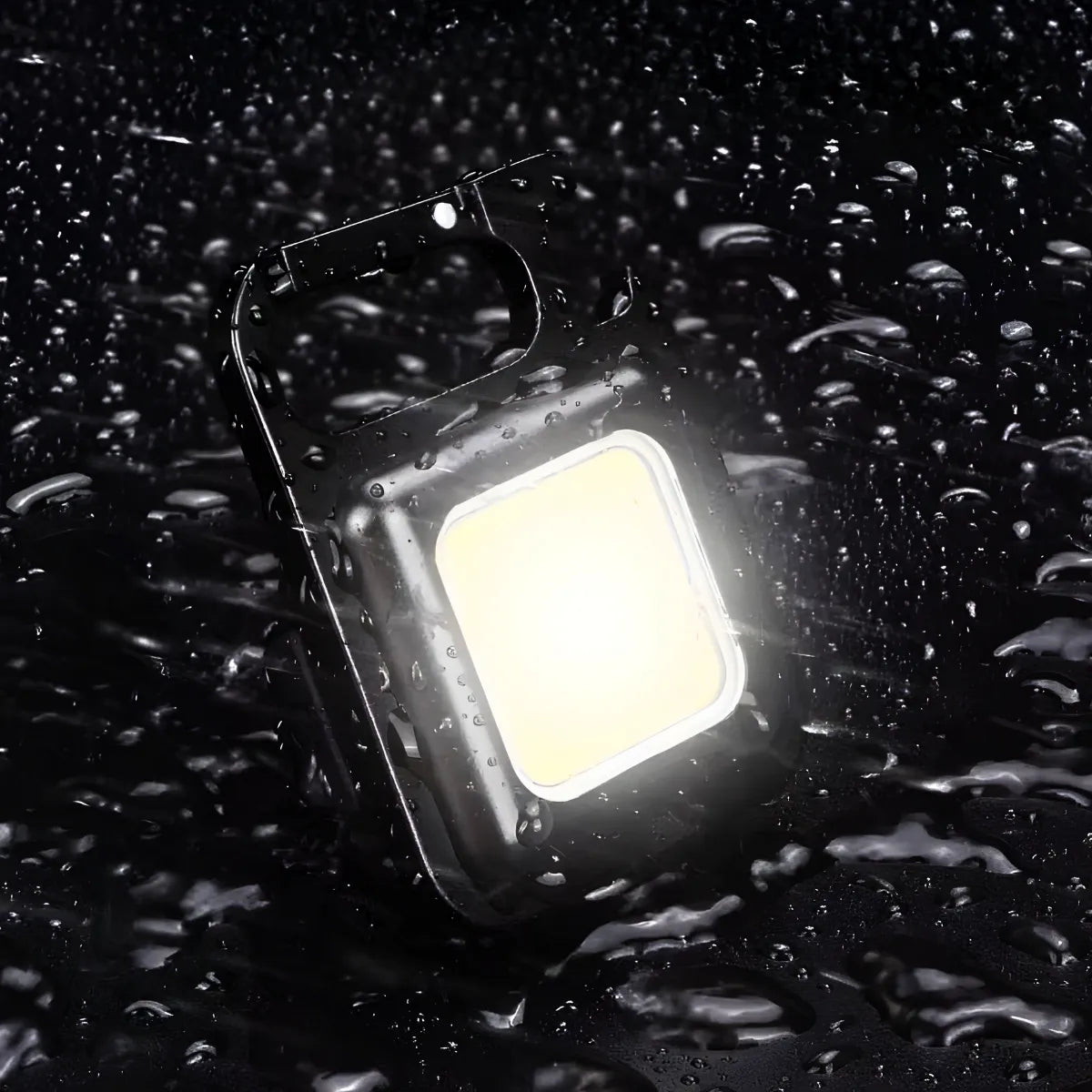 Lanterna Recarregável Chaveiro Multifunção Led Cob Abridor.