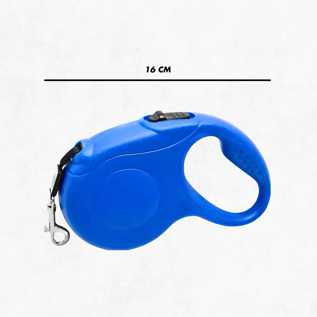 Coleira retrátil para cachorro.