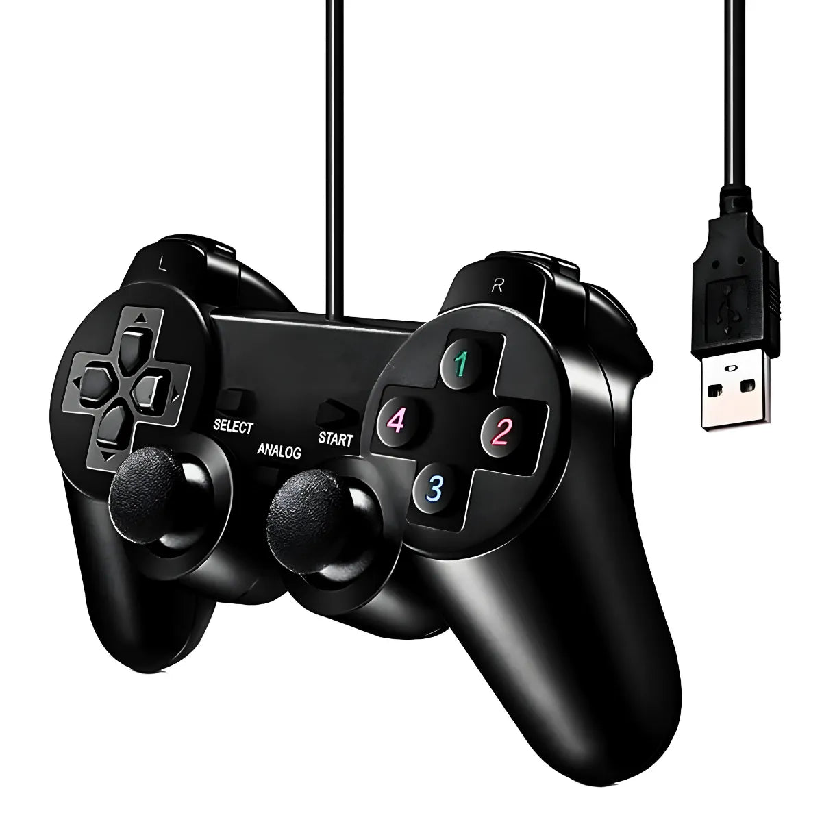Controle Usb para PC; Notebook Joystick Dualshock Analógico.