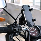 Suporte garra para celular moto universal com carregador usb