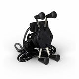 Suporte garra para celular moto universal com carregador usb