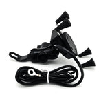 Suporte garra para celular moto universal com carregador usb