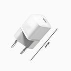 Carregador Turbo 20w USB Type C 2 em 1