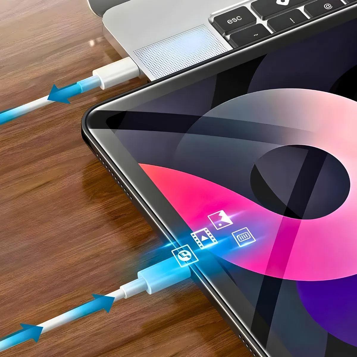 Carregador Turbo 20w USB Type C 2 em 1