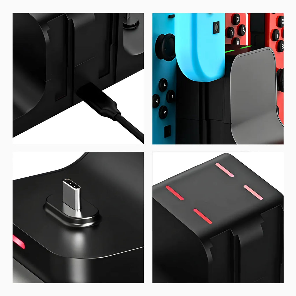 Base de Carregamento 6 em 1 para Nintendo Switch.