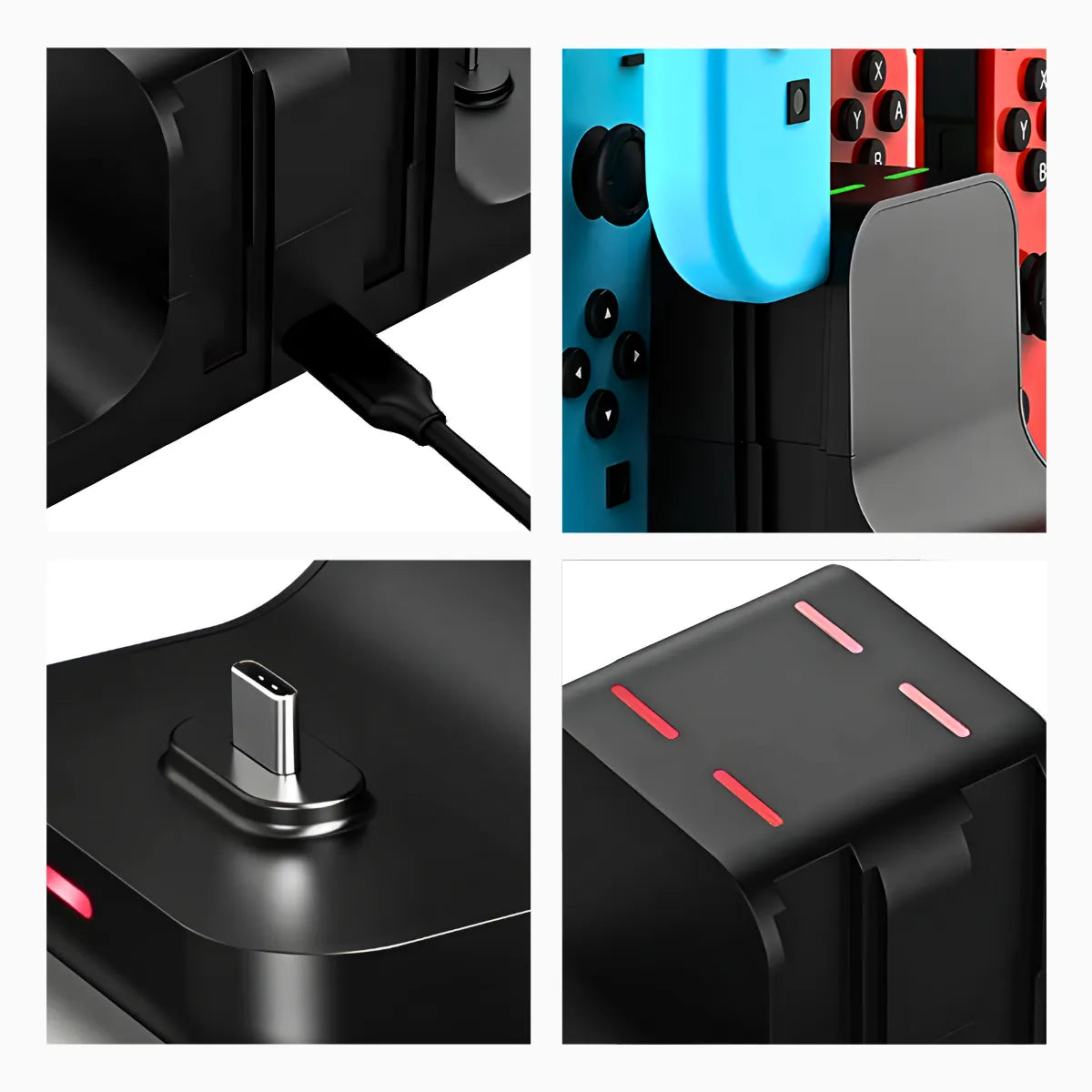 Base de Carregamento 6 em 1 para Nintendo Switch.
