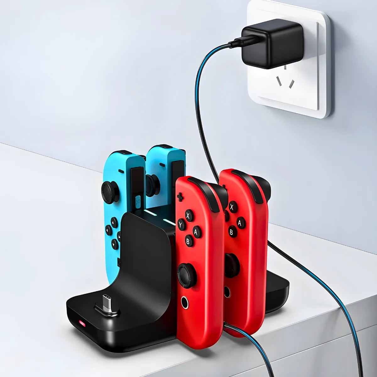 Base de Carregamento 6 em 1 para Nintendo Switch.