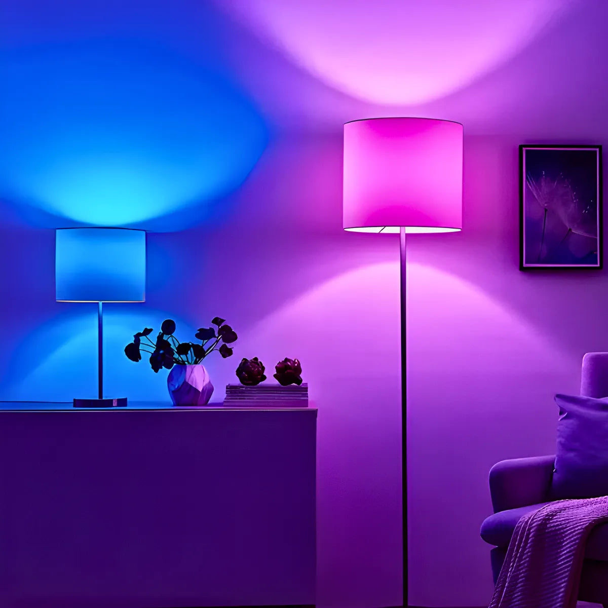 Lâmpada Musical Caixa Som 12w Bluetooth Luz Led RGB com Cont