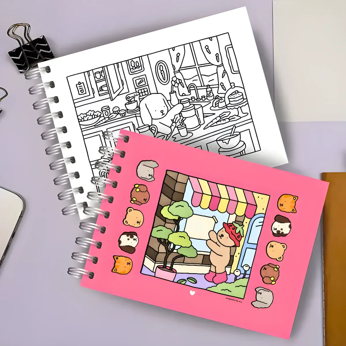 Livro De Colorir Capa Dura - ROSA