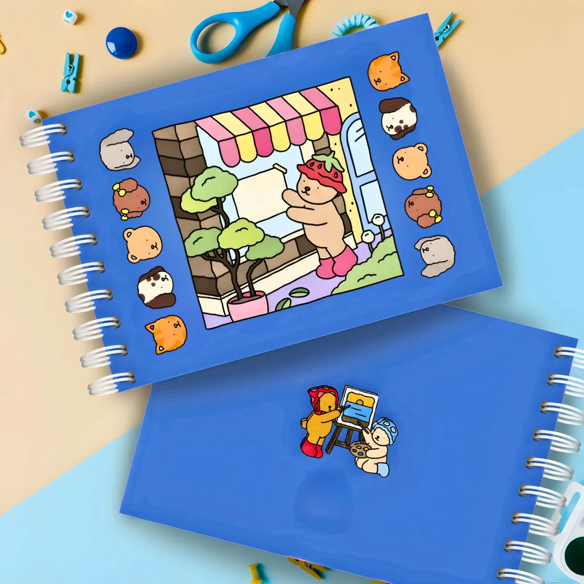 Livro De Colorir Capa Dura - AZUL