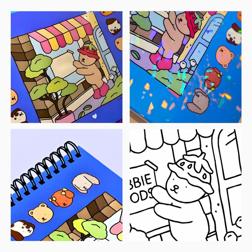 Livro De Colorir Capa Dura - AZUL