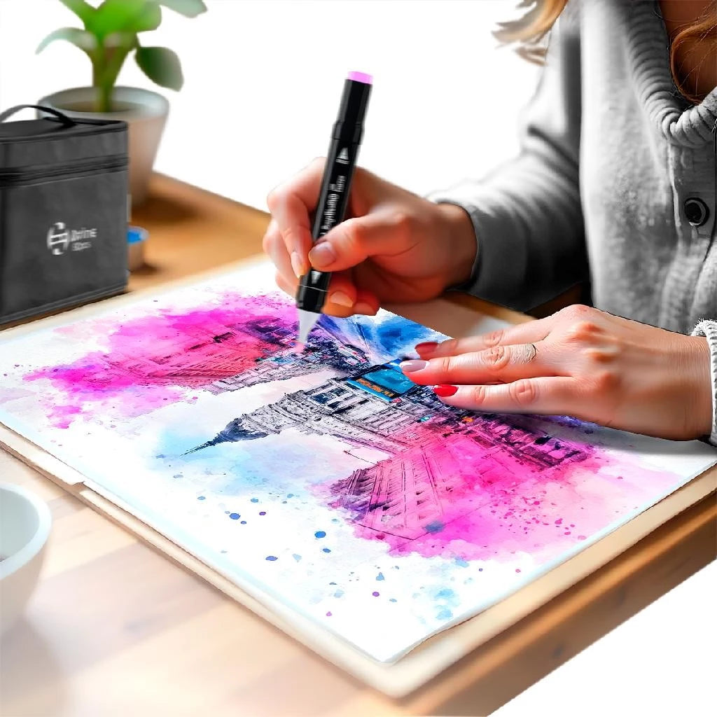 Kit 36 Canetas Marcadoras Ponta Dupla – Arte, Cor e Criatiiv