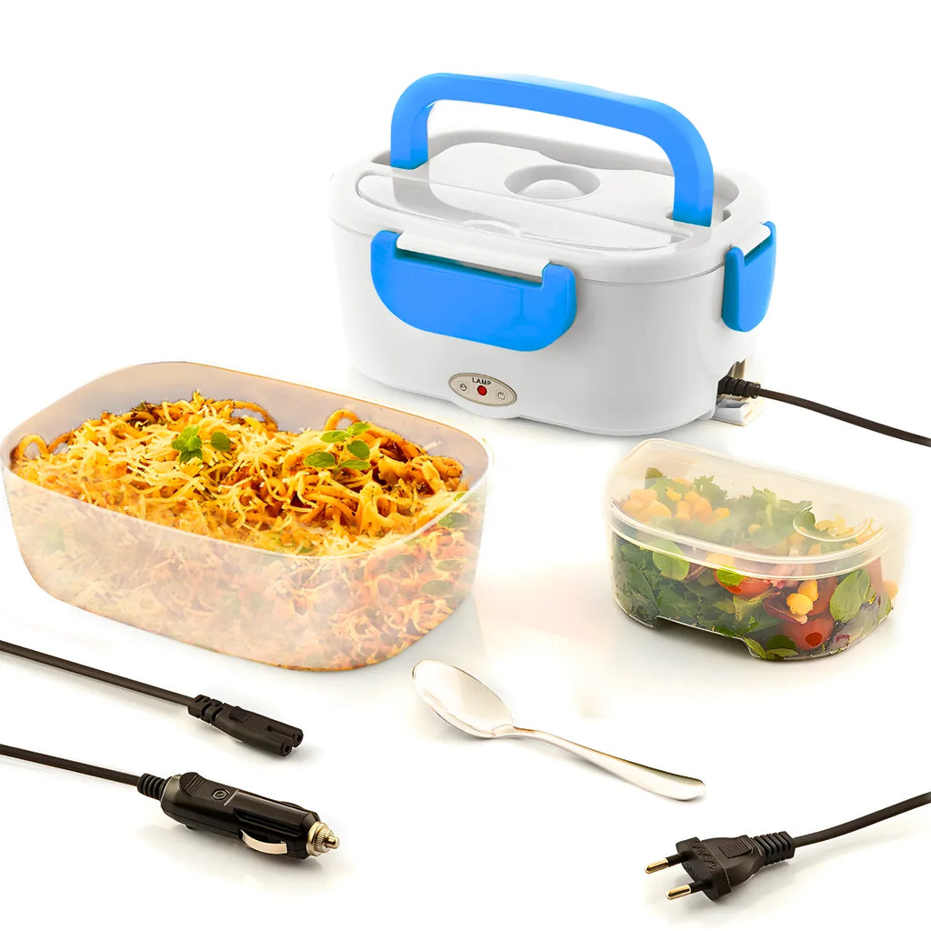 Marmita Elétrica Portátil Bivolt - AZUL.