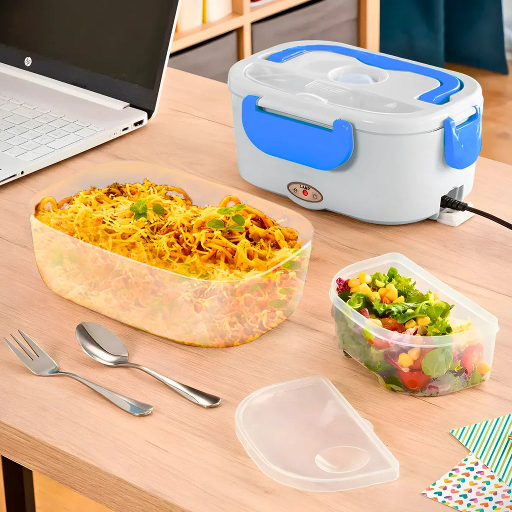 Marmita Elétrica Portátil Bivolt - AZUL.