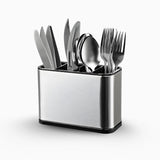 Dispenser Porta Talher Inox 4 Divisórias.