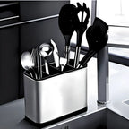 Dispenser Porta Talher Inox 4 Divisórias.