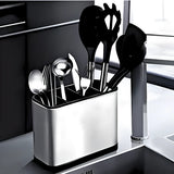 Dispenser Porta Talher Inox 4 Divisórias.