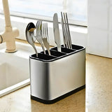 Dispenser Porta Talher Inox 4 Divisórias.