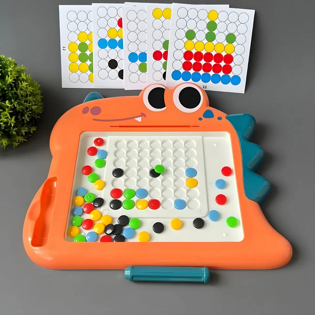 Quadro Dino de Desenho Magnético.