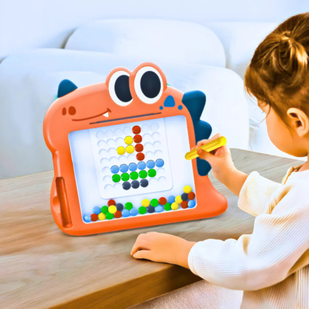 Quadro Dino de Desenho Magnético.