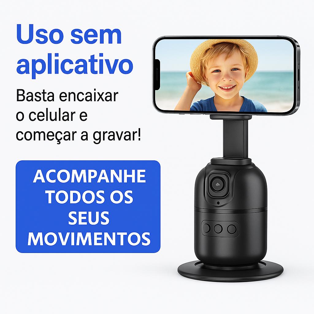 Gimbal Suporte Celular Rastreador Estabilizador Facial 360