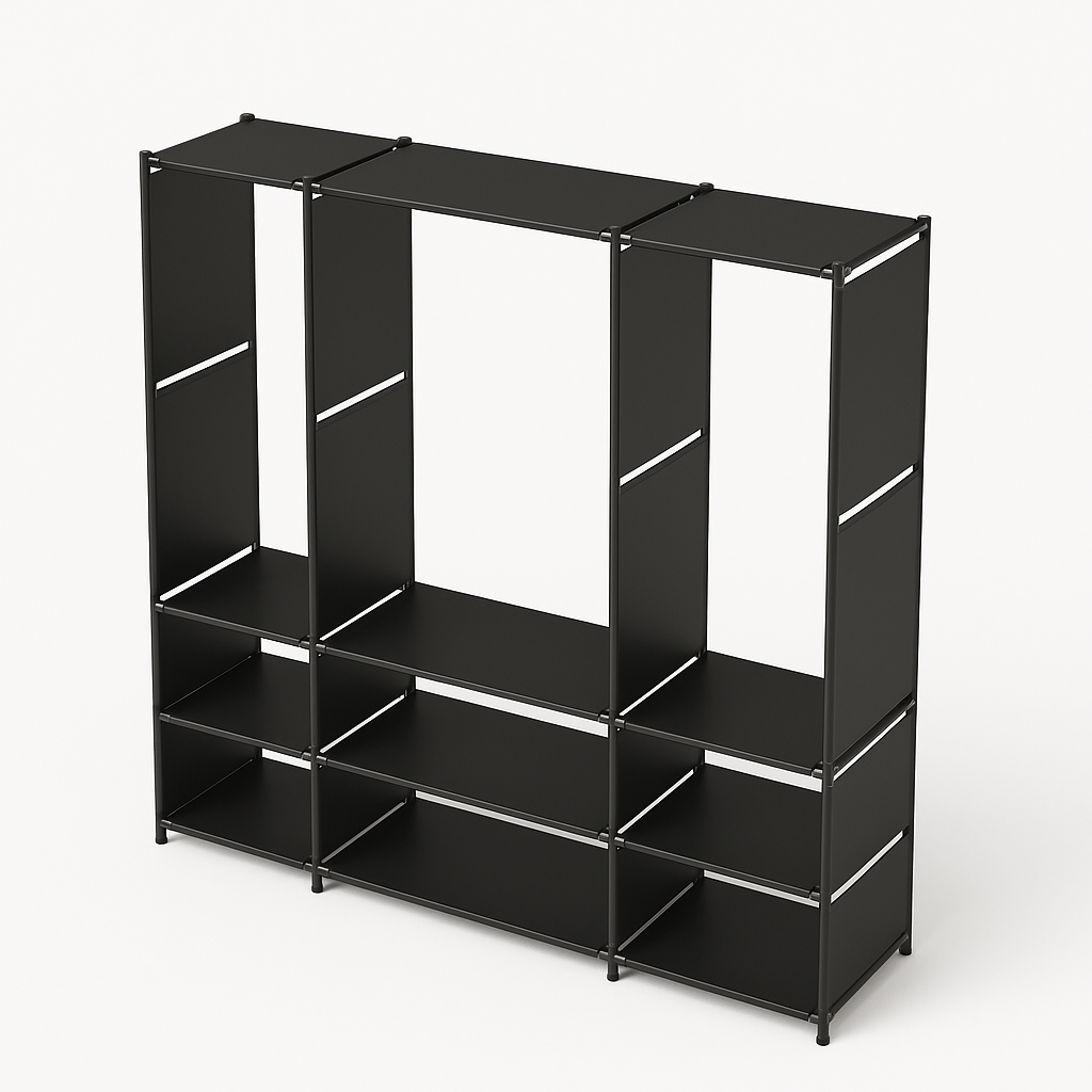 Guarda-Roupa Organizador com 3 Colunas.