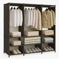 Guarda-Roupa Organizador com 3 Colunas.