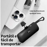 Carregador portátil 5000mAh - PRETO.