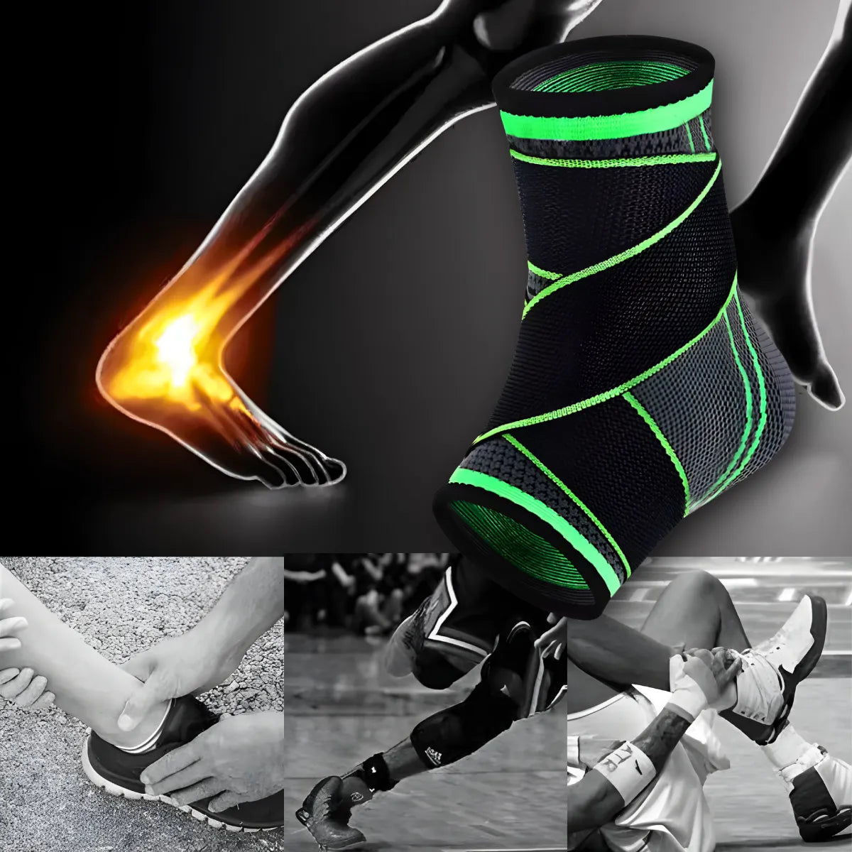 Tornozeleira Ortopedica Compressão Estabilizadora Elastica.