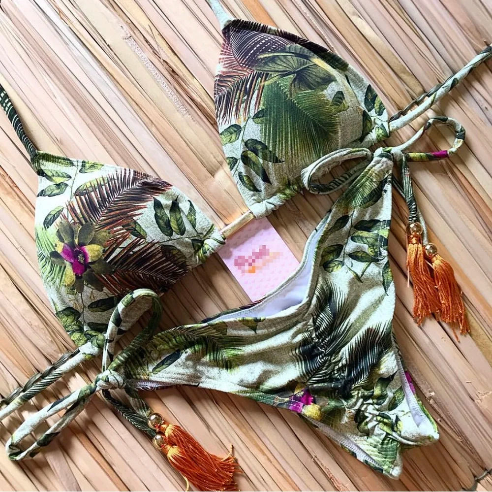Biquíni estampado