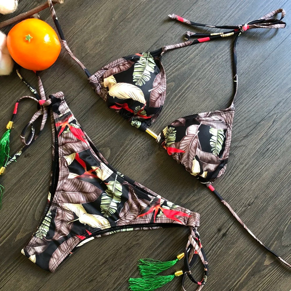Biquíni estampado
